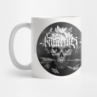 Skull and Butterflies Mug